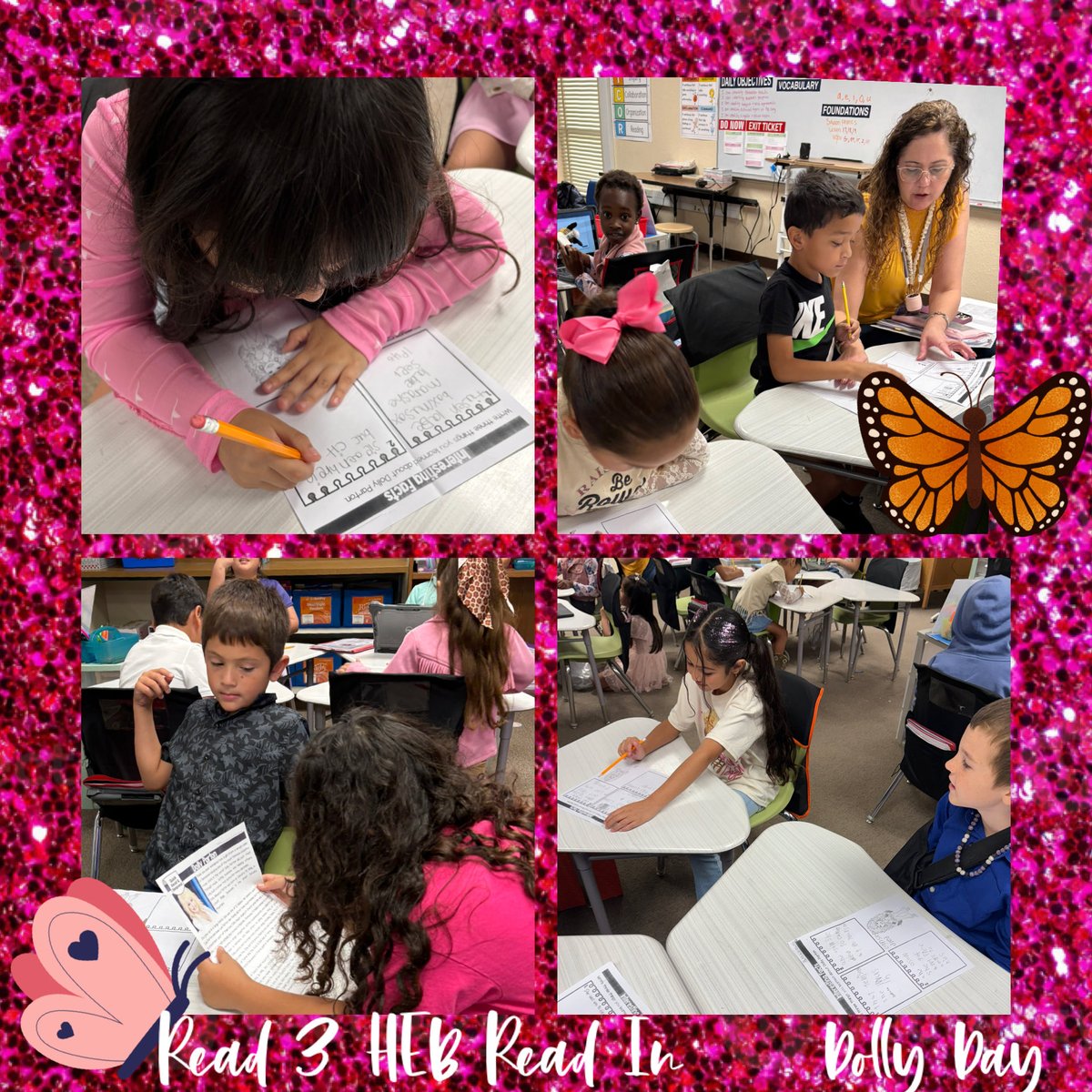 LBJelementary's tweet photo. Read all about it! Dolly Day at LBJ!📰🎵
2026 Read 3 Big Texas Read In⭐️
#Read3ReadIn #HEB 📚♥️
@LBJelementary @EctorCountyISD @HEBexcellence @HEB https://t.co/JbbFPzOFom