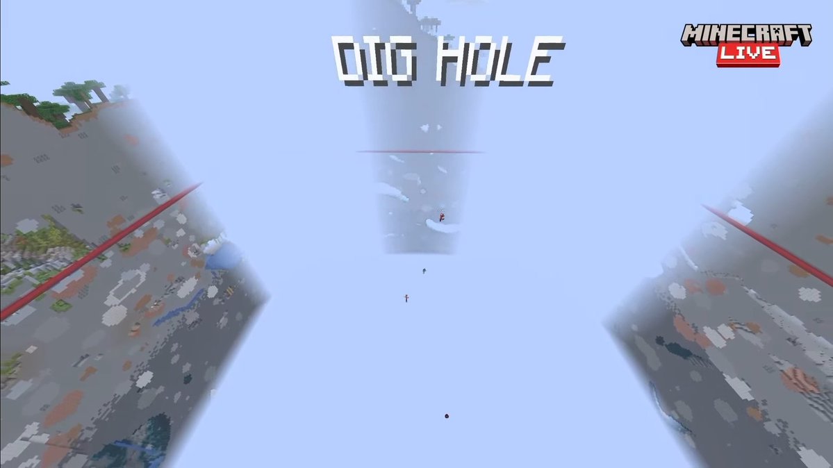 PerfcutRTGame's tweet photo. The Hole has been featured in #MinecraftLive https://t.co/szNWrjX89Y