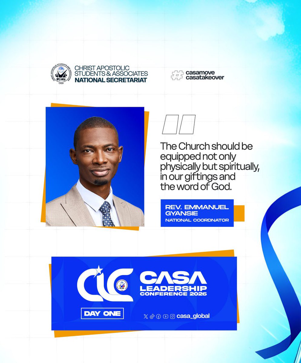 casa_global's tweet photo. CLC 2026❤️💙✨

Relive the moment ☺️
Catch the highlights from Rev. Emmanuel Manu Gyansie sermon. Grace was sufficient, glory was present.

#CLC2026 #casamove #CASATakeover https://t.co/tFCx6KOVPr