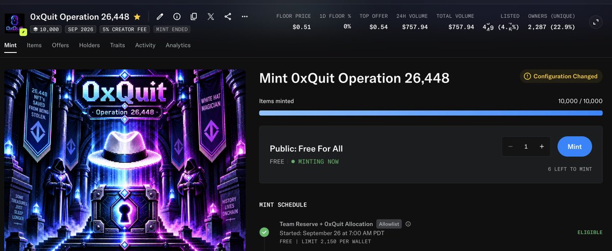 jafastar2's tweet photo. We minted out! Thanks for participating everyone. Reveal soon! https://t.co/iHS2D4JL2z