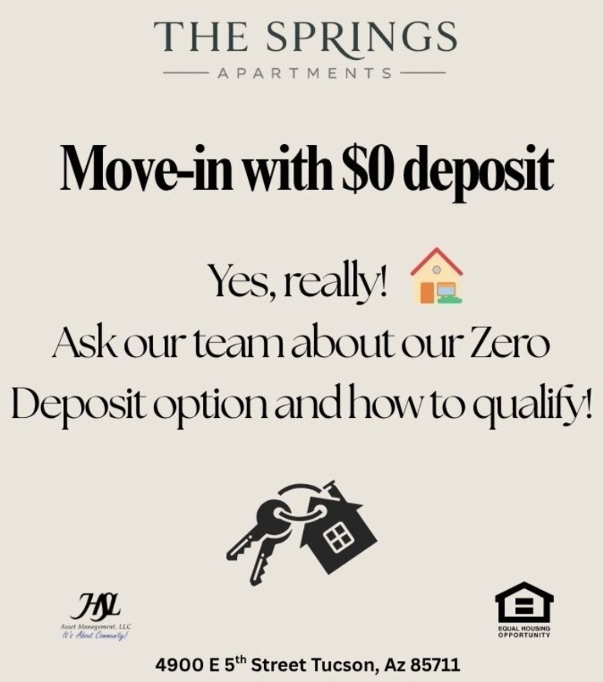 HSLTheSprings's tweet photo. Discover a community designed to make moving into your next home easier and more affordable. Our community offers a $0 security deposit option!*

*Terms and conditions apply.

HSL Asset Management, LLC.
[Equal Housing Opportunity] https://t.co/XLLp8V3PqI