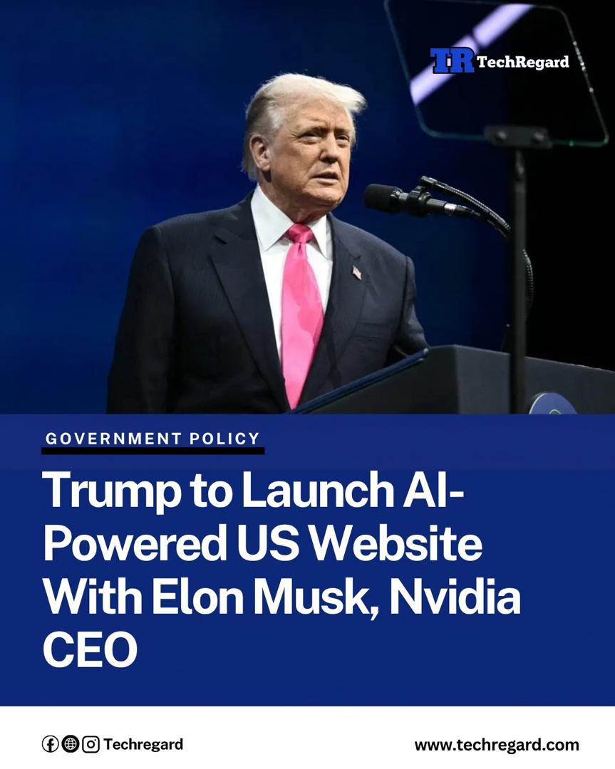 TechRegard's tweet photo. US President Donald Trump is set to host technology and artificial intelligence leaders on Tuesday for the launch of https://t.co/x6LafyaXJZ, a new government website designed to make it easier for Americans to access federal information and services.

The website will bring together information and resources currently spread across multiple government agencies, according to a White House official who spoke anonymously about the initiative.

The event will also feature panel discussions on artificial intelligence, energy, health, space and agriculture.

Among the technology leaders expected to attend are Nvidia CEO Jensen Huang, Tesla CEO Elon Musk and Anthropic co-founder Tom Brown. US Vice President JD Vance and other government officials are also expected to participate.

click the link to read the full report

https://t.co/YMVb88O4QV
