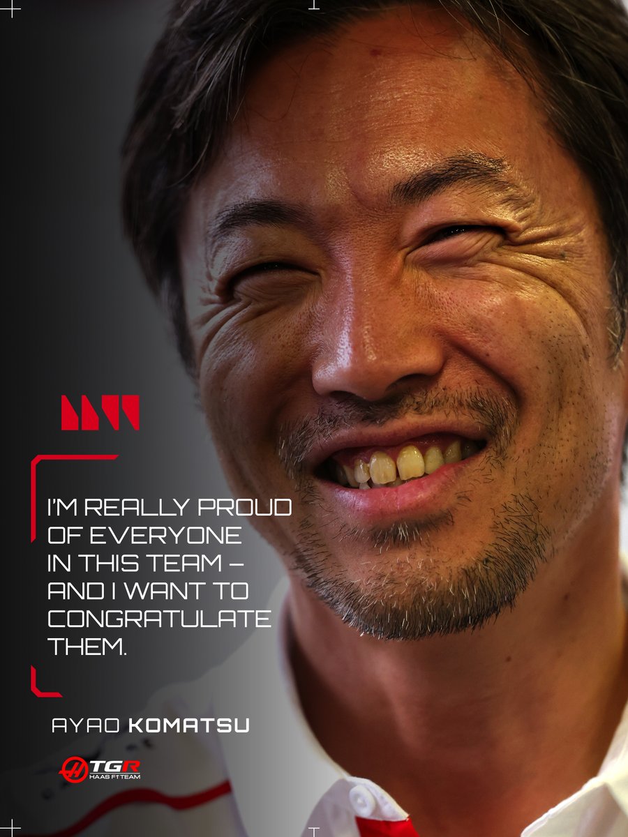 HaasF1Team's tweet photo. “It’s an amazing result for everyone’s hard work.” 💬 AK

Ayao, Esteban, and Ollie reflect on a successful Saturday in Baku 💪🇦🇿

#HaasF1 #F1 #AzerbaijanGP https://t.co/e8eihGMrCJ
