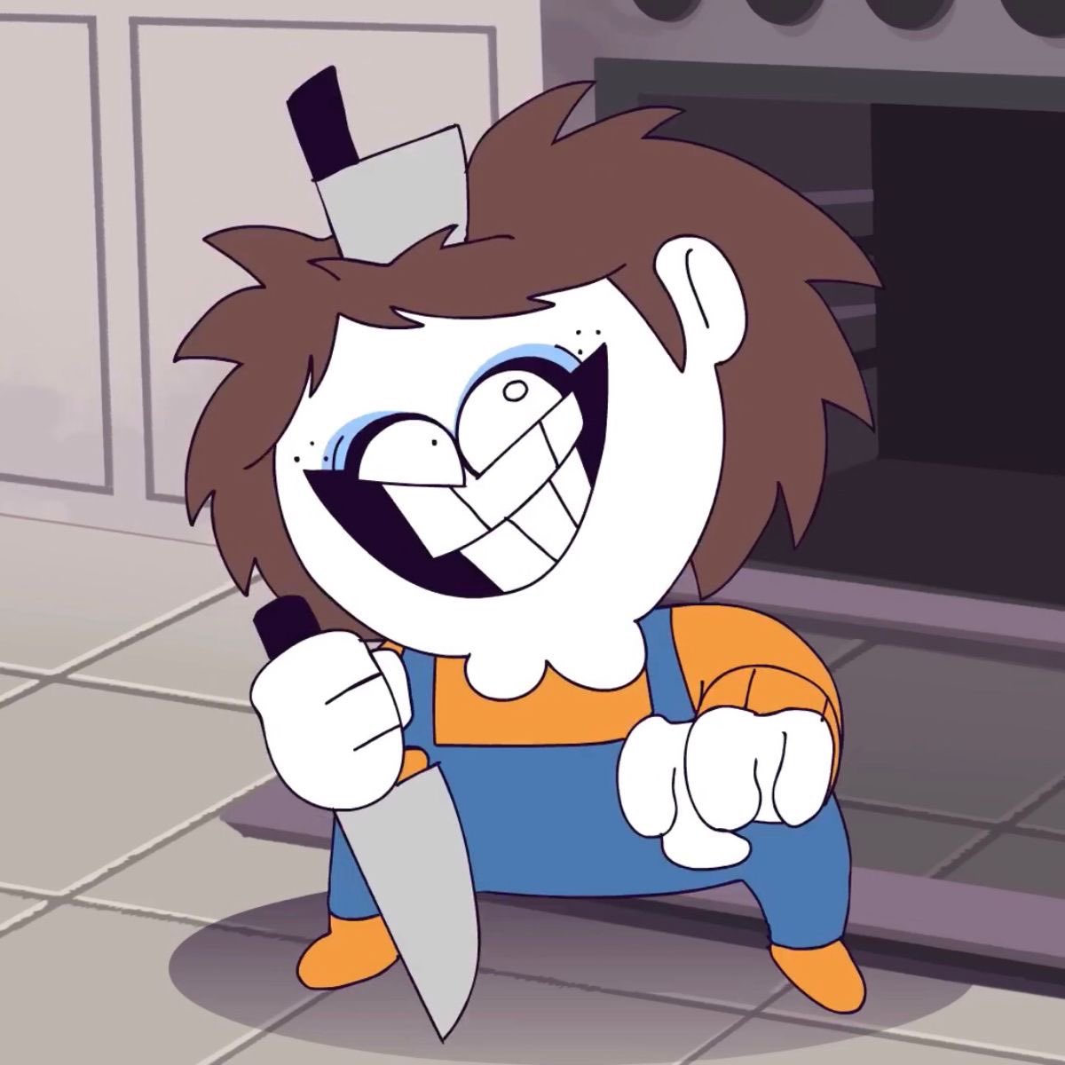 Lilakisser's tweet photo. Spooky month villains love to smile https://t.co/dKBWxDrfwm