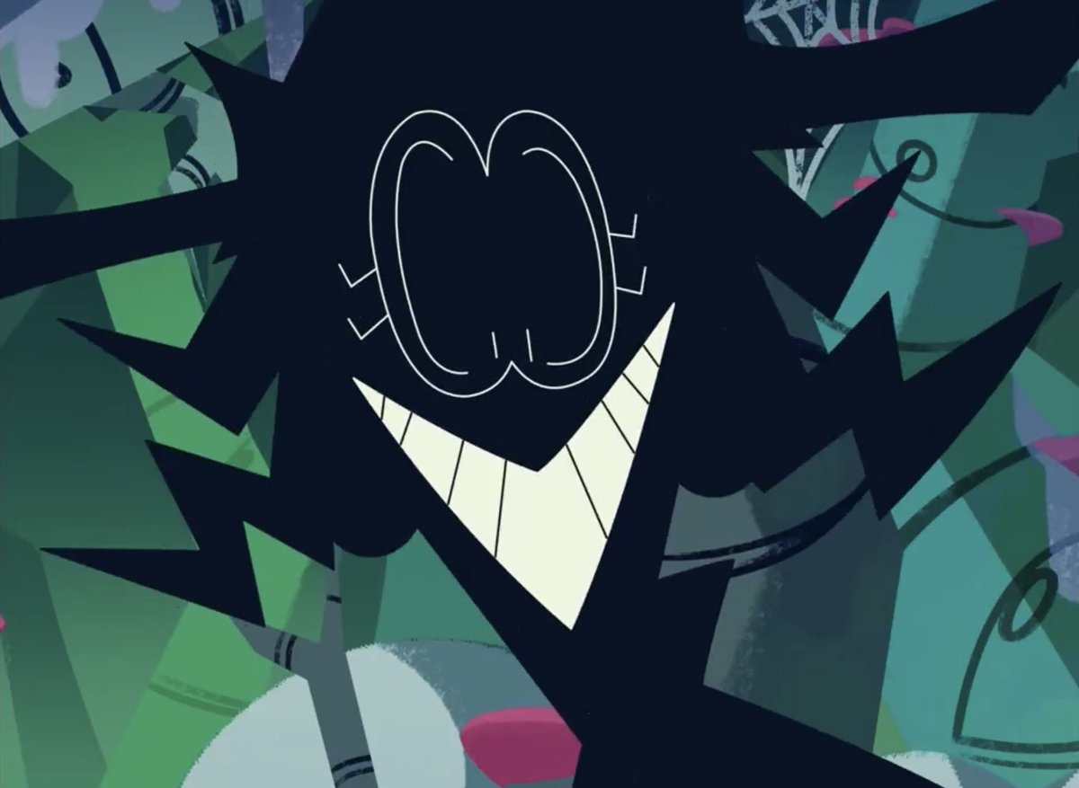 Lilakisser's tweet photo. Spooky month villains love to smile https://t.co/dKBWxDrfwm