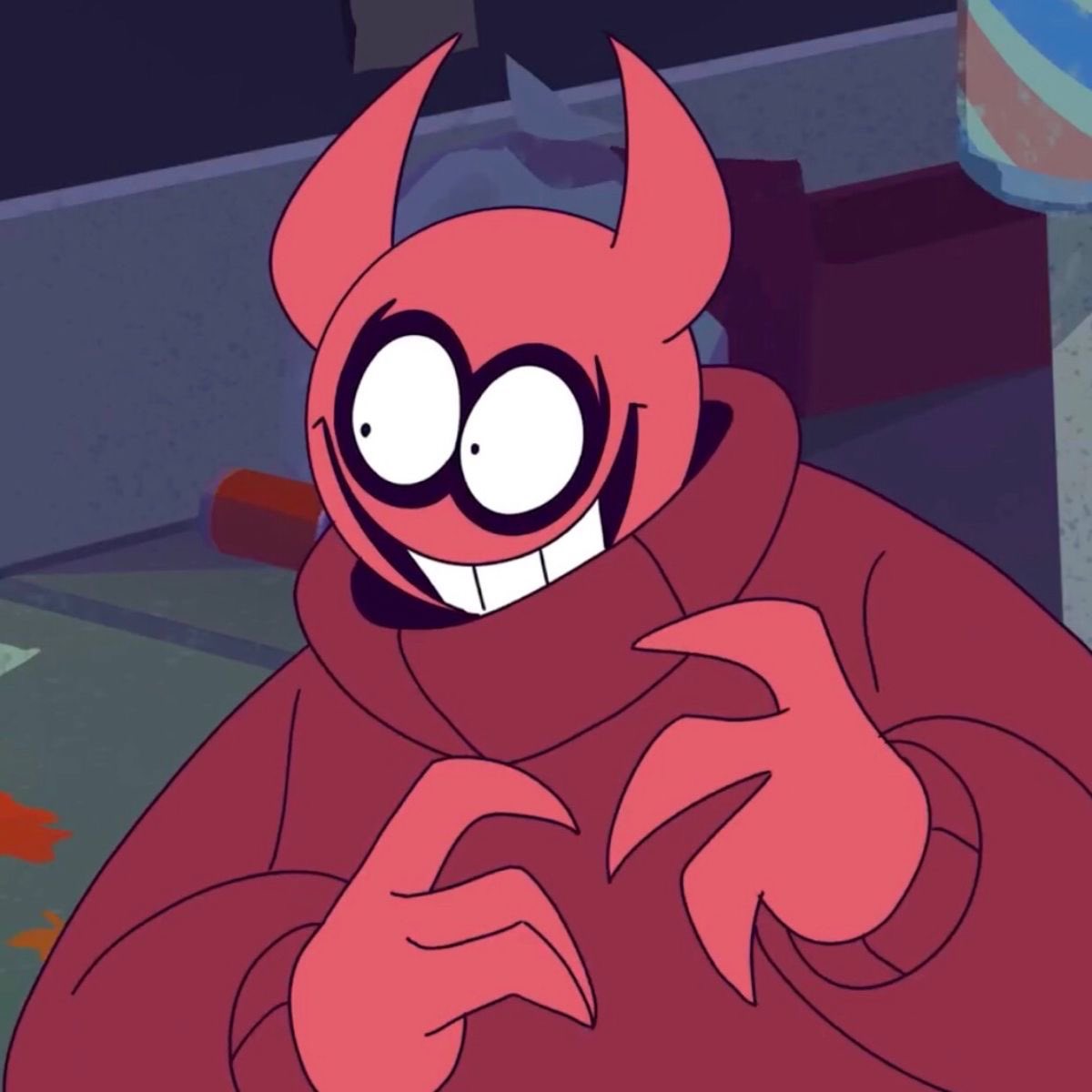 Lilakisser's tweet photo. Spooky month villains love to smile https://t.co/dKBWxDrfwm