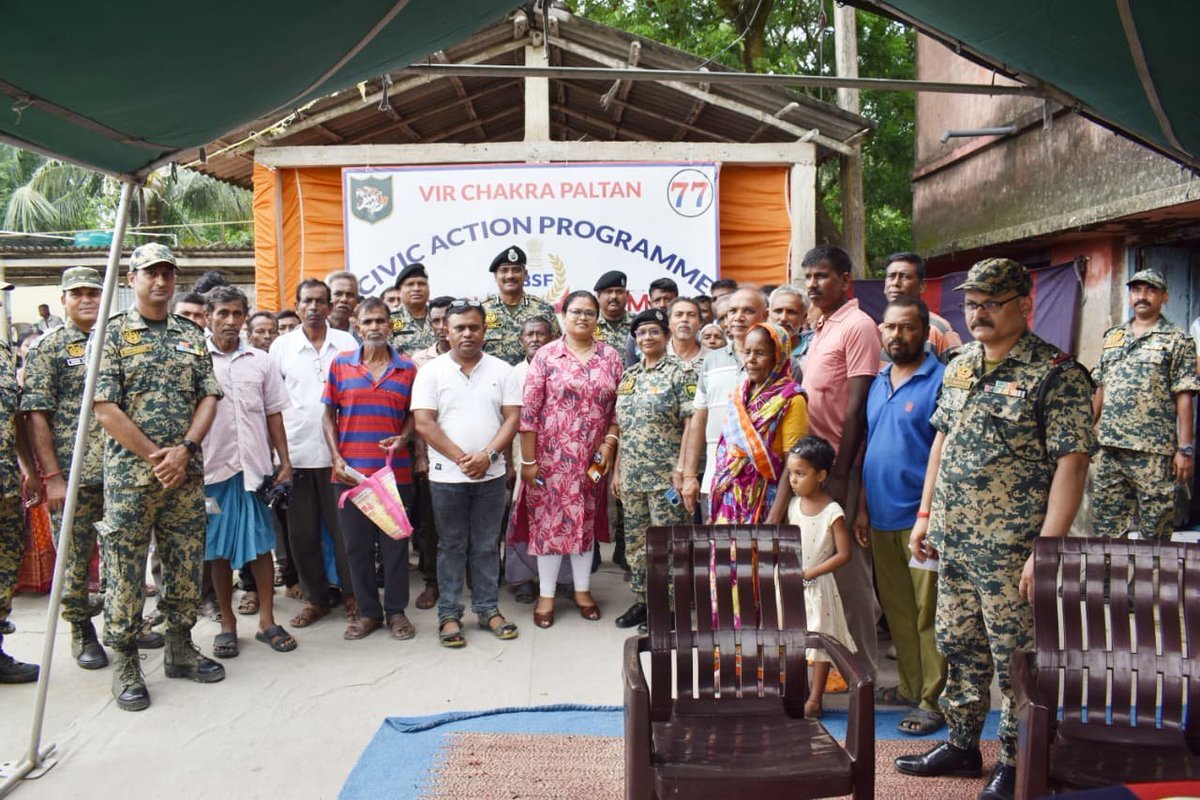 Somya_BSF's tweet photo. BSF continues its community outreach through the Civic Action Programme. A Free Medical Camp was organized at Malekangumti, providing consultation and medicines to patients. The initiative was warmly welcomed by the border population.
 #BSF #FreeMedicalCamp #Hunkkaar https://t.co/4Zer78N4cc