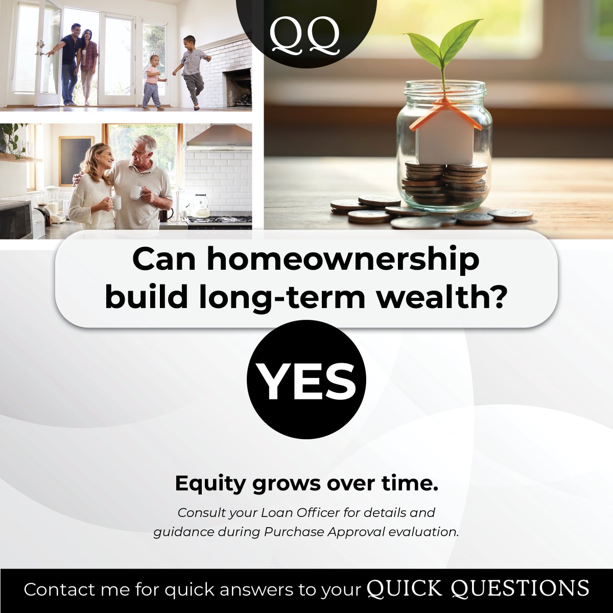 jeromewitt's tweet photo. Homeownership builds long-term wealth 🌱
Equity grows over time.
📲 Contact me to get started.
#BuildWealth #HomeOwnership #MortgageAdvice https://t.co/78pMo63NWC