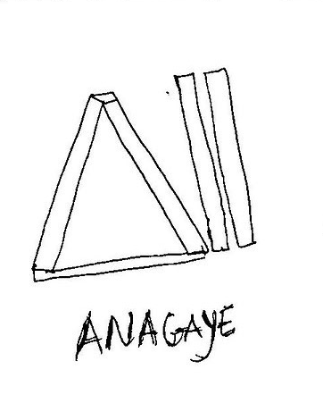 SoundbookAudio's tweet photo. The Origin: The Anagaye Sign
The core of this design is directly inspired by Anagaye, a traditional tribal sign from the Father line. Ancient signs like these are foundational markers of identity and heritage. Visually, the original Anagaye mark consists of a triangle resting next to two vertical parallel lines.
