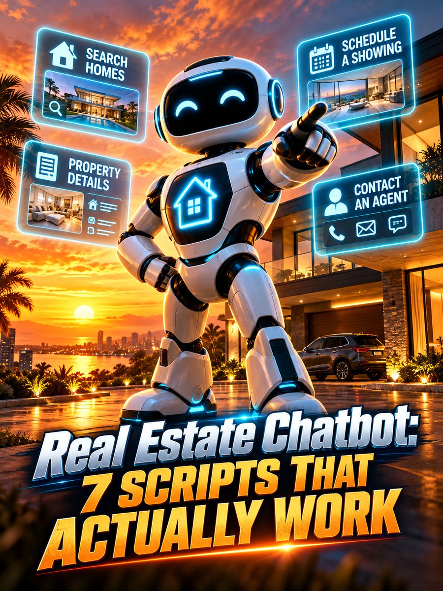 ZoneTchAi's tweet photo. Build a smarter real estate chatbot with 7 practical scripts for buyers, sellers, showings, follow-up, and human handoff.
https://t.co/rUJ6ZALzFt
.
.
#AI #ArtificialIntelligence #TechTwitter #GenerativeAI #AIArt #LLMs #ChatGPT #RealEstateIndia #technologie  #ChattingStream https://t.co/boABvPwesG