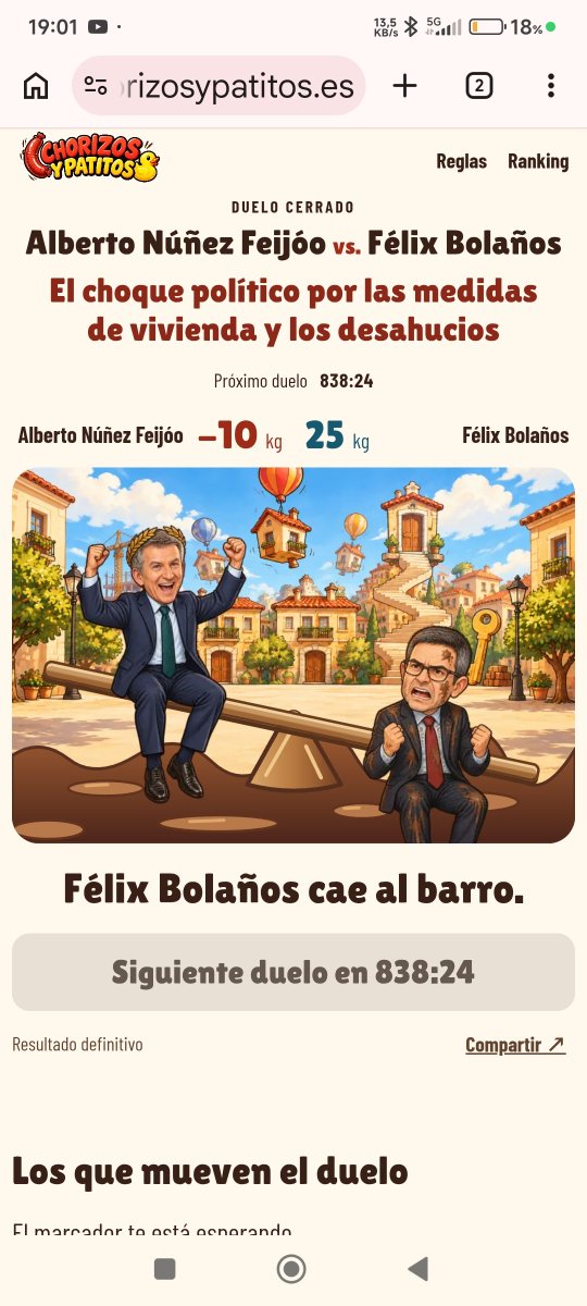 ChoYPatitos's tweet photo. @eliasbendodo @felixbolanosg al final hoy ha caido al barro! @ChoYPatitos tu elijes quién cae! Mañana tiramos o salvamos a otros 2!!! https://t.co/a6mnRaiIBm