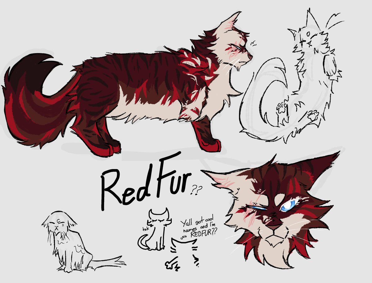 Blue_Ch3zee's tweet photo. Kitty Velvet 😻😻😻😻😻😻 I would like them more if they were a cat
#RedVelvetCookie #warriorcats 

And I didn't know what to name him, used all I had in his design https://t.co/g7yxpXOLKZ