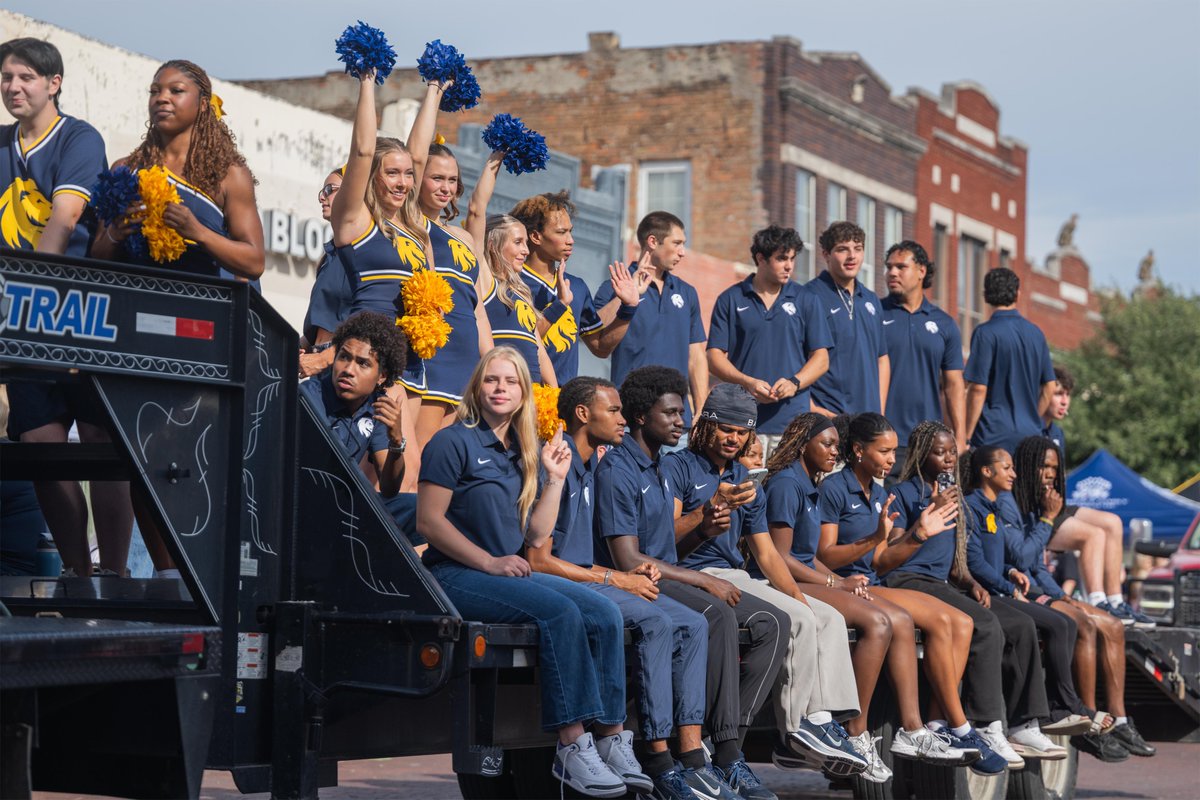Lion_Athletics's tweet photo. Hit the streets of Commerce for the Bois D’Arc Bash Parade

Brought home the Best Group Entry award for the third straight year! 🏆 #HailET 

Special thanks to 10-2-4 Ranch, Northeast Texas Farmers Co-Op, and the College of Agriculture and Natural Sciences for their support! https://t.co/ODq6x8LPOP