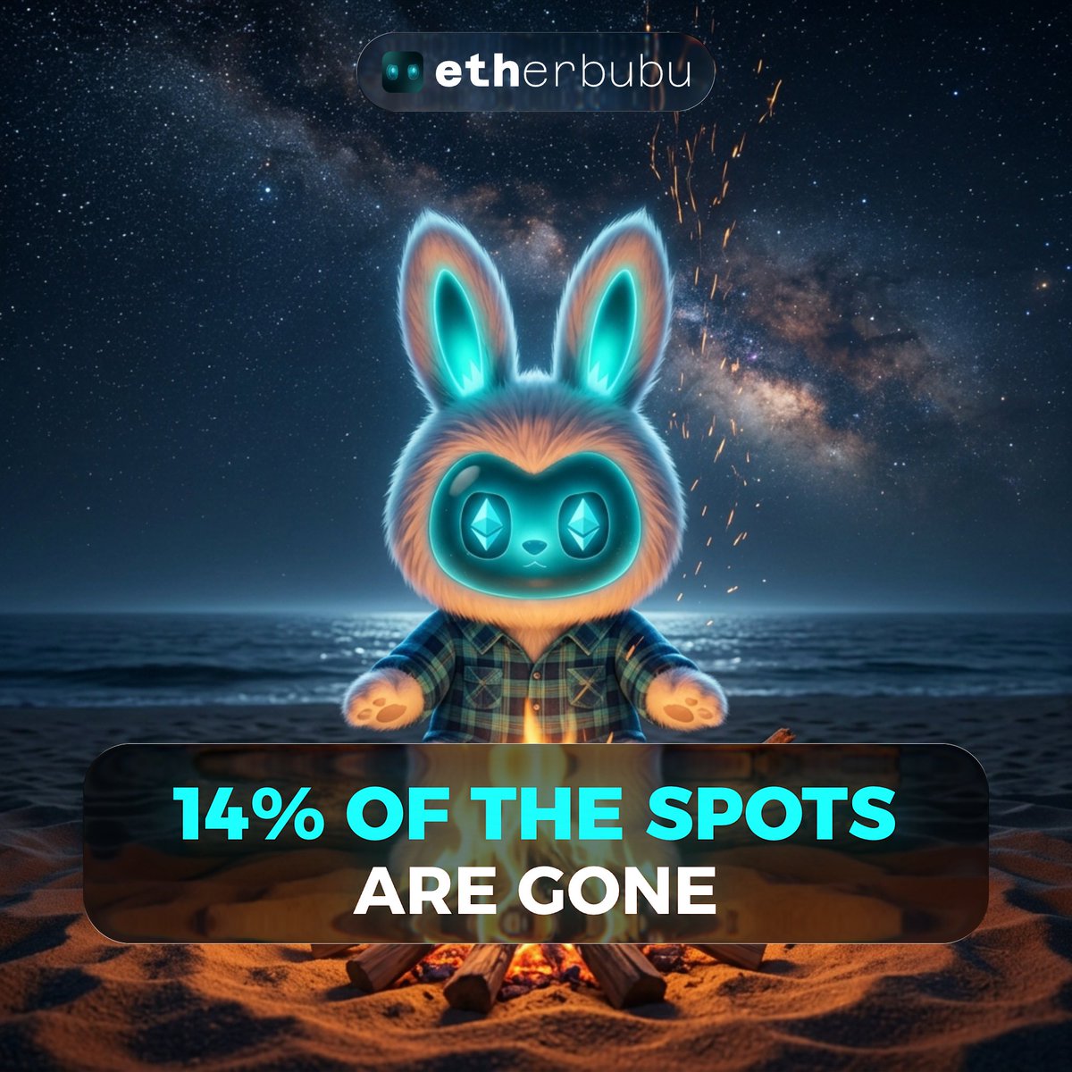 EtherBubu's tweet photo. 🥶 14% of the spots were gone in 1 hour 

Who's already on the list? 

Others still have time 🤐 https://t.co/yoMLtk5Ayj