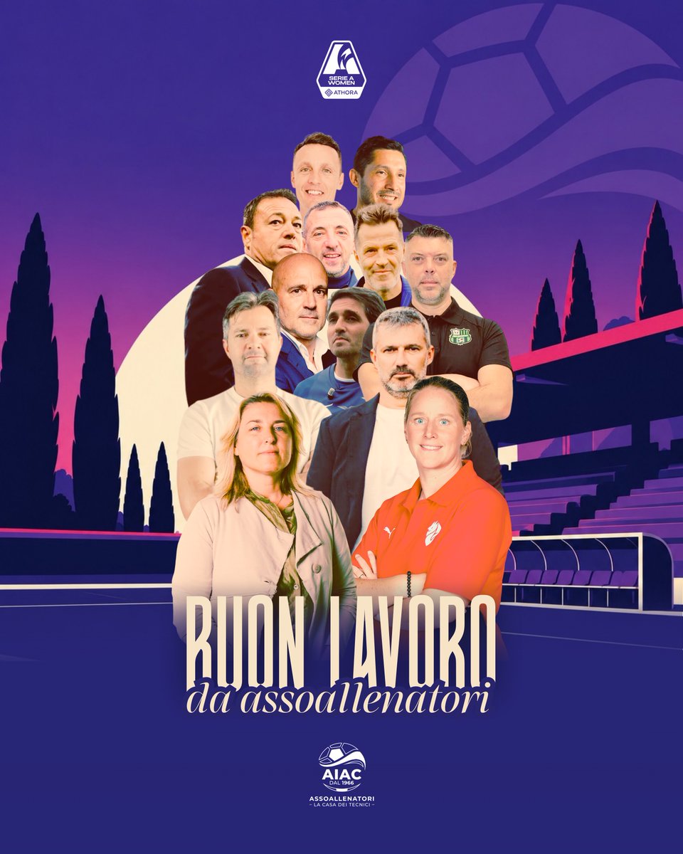 AIACNazionale's tweet photo. RICOMINCIA LA SERIE A WOMEN ATHORA ⚽️
Al via la stagione 2026/27. AIAC augura buon lavoro e in bocca al lupo ad allenatrici, allenatori e a tutte le professionalità degli staff tecnici dei 12 club.
Buon campionato, dalla Casa dei Tecnici. 💙
#AIAC #SerieAWomen #CalcioFemminile https://t.co/jsJUvwLVyg