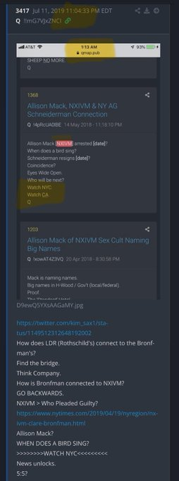 Back4TheStorm's tweet photo. ⛈️Oh muh lort!  SCAVINO!

⛈️Like I said, I'm watching ⛈️CA &amp; ⛈️NY &amp; shared Q3417 &amp; Scavino's TS is 12:03

⛈️Q3417 has Q1203 &amp; includes Watch CA &amp; NY! https://t.co/trxseWoqQG