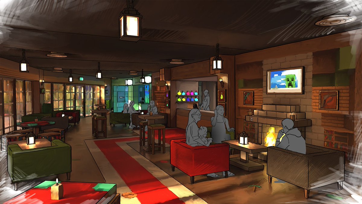 Minecraft's tweet photo. Get ready for an IRL adventure! The world’s first Minecraft rollercoaster, Escape the Nether, is coming to Minecraft World along with the very first Minecraft hotel!

Experience it for yourself in 2027 at Chessington World of Adventures Resort! https://t.co/hESSL3U5FL