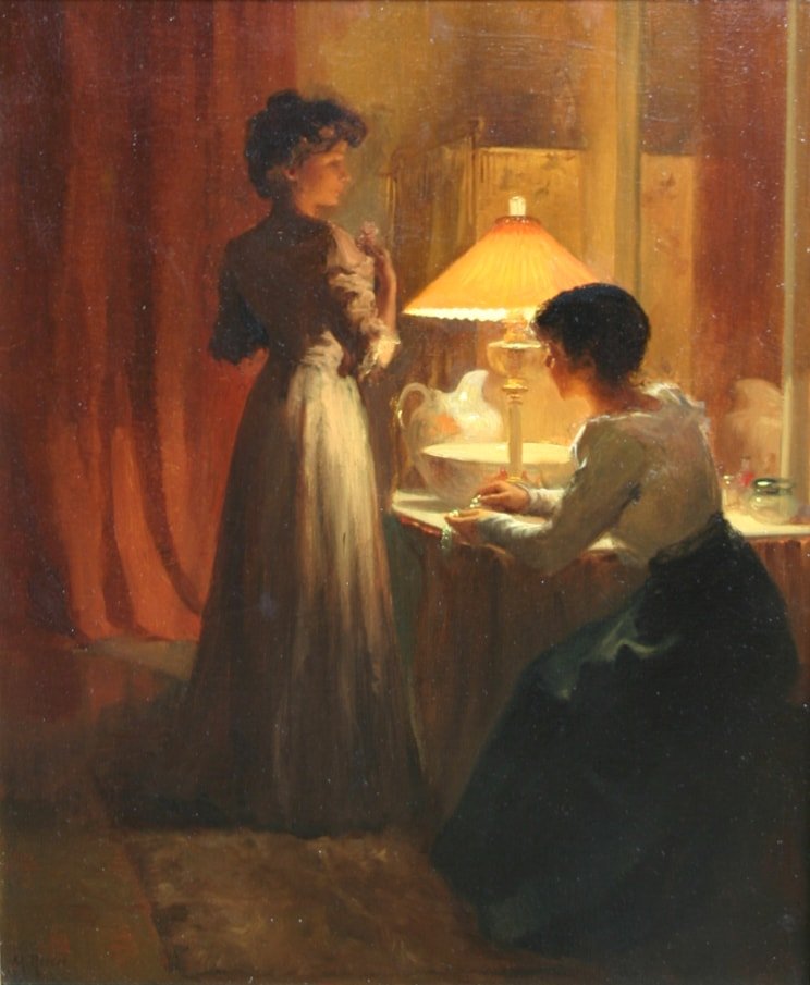 whistlingpetals's tweet photo. in love with how Marcel Rieder (french, 1862-1942) paints low lights https://t.co/ELFIsKg6FQ