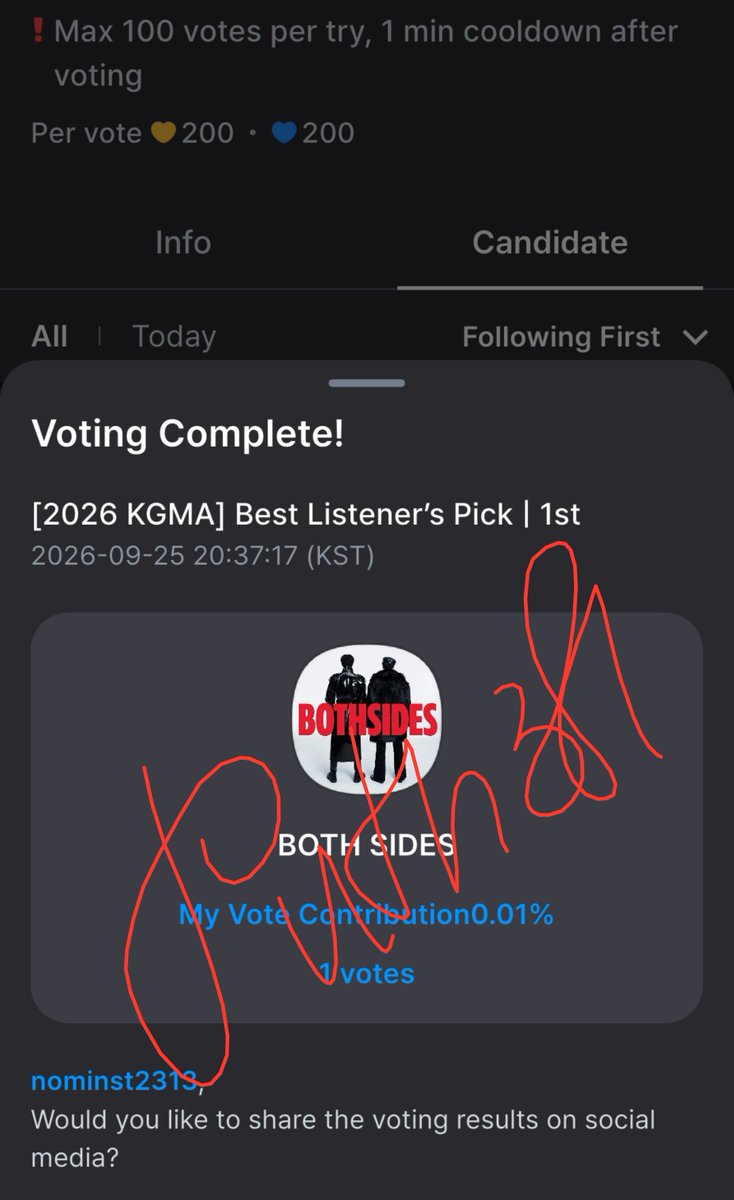 Puth371's tweet photo. Ga banyak tapi gapapa sudah berusaha 

Kgma award best listener's pick https://t.co/Ep9EEYeadZ