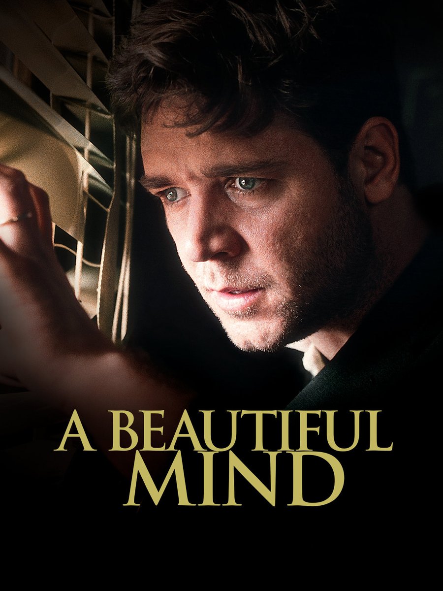 LuckyPunch1111_'s tweet photo. 映画『ビューティフル・マインド』
(原題:a beautiful mind)

名作で名高いけれど、これまでしっかり見たことなかったので見てみた。

ただの天才研究者と愛の物語ではなかった

スパイ！暗号！国の陰謀！

天才の頭脳で繰り広げられる壮大な世界観

これが実話に基づいた作品とは思えない美しさだった https://t.co/jPPijVMVsE