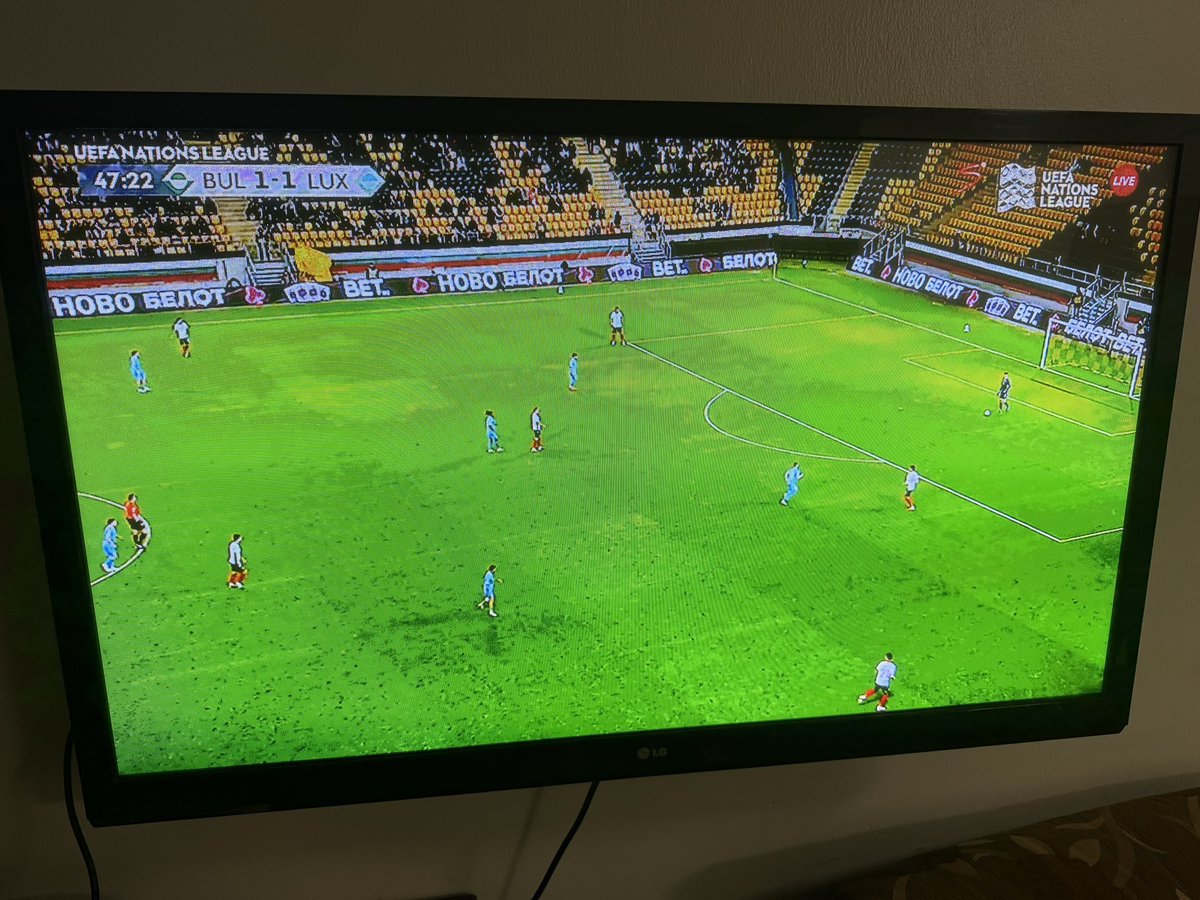 AKasingye's tweet photo. I am shocked that international football matches in Europe are watched by a handful of fans. I am watching Bulgaria &amp; Luxembourg. I swear, they are about one thousand. Seats are empty. What’s the cause? https://t.co/di3wVGNNLP