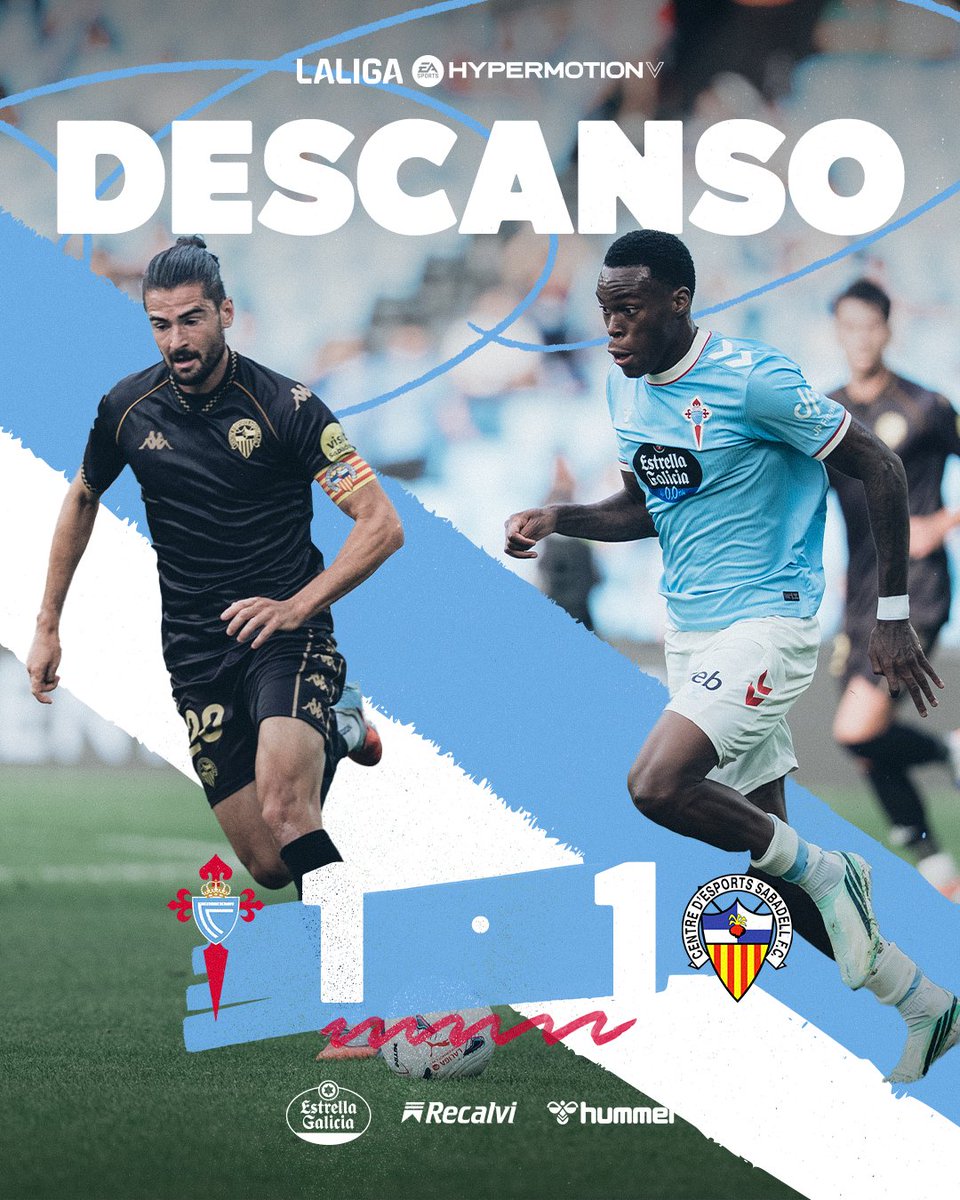 CanteiraCeleste's tweet photo. 𝗗𝗘𝗦𝗖𝗔𝗡𝗦𝗢 ⏸️ Camiño aos vestiarios con igualdade!

#CeltaFortunaSabadell ⋄ #LALIGAHYPERMOTION https://t.co/JzZy5B5BFz