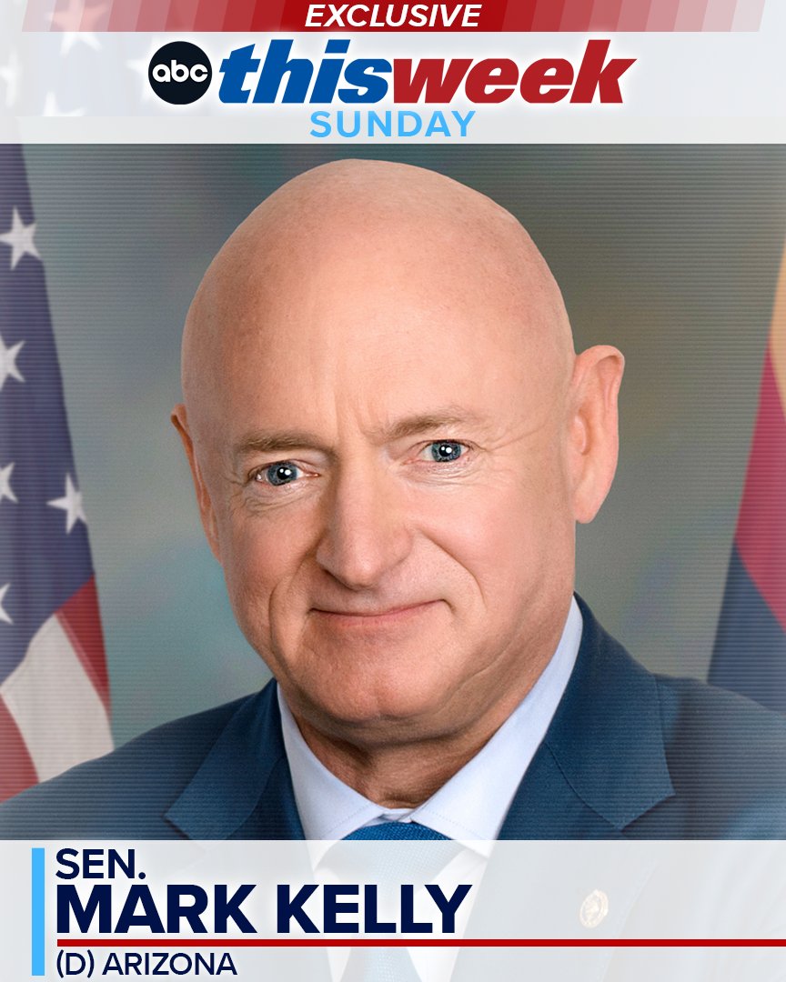 ThisWeekABC's tweet photo. SUNDAY EXCLUSIVE: As Democrats look to expand the midterm map to more battlegrounds, @MarthaRaddatz interviews @SenMarkKelly about his party’s message to voters. @ThisWeekABC https://t.co/pikhY5Ak5p https://t.co/C4wefTCSOH