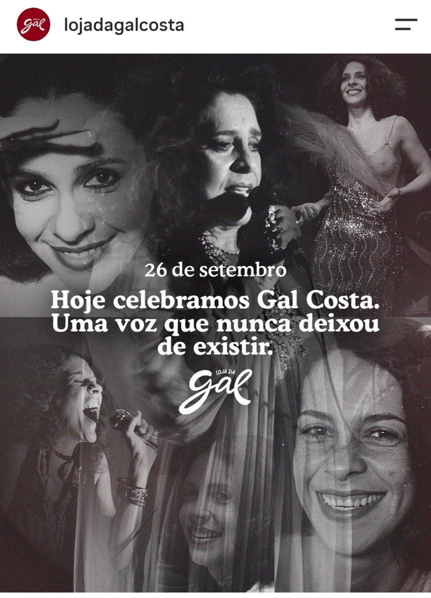 saamsmind's tweet photo. não existe um só dia da minha vida que eu não pense e sinta falta de Gal. Meudeus, como era maravilhosa 🤎 https://t.co/ZkM4cg49C7
