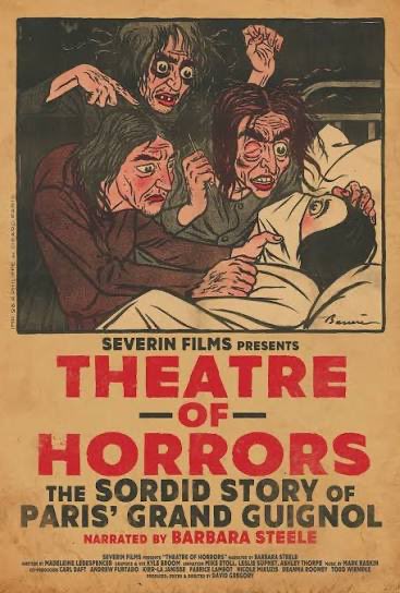 ColorsofDarkPod's tweet photo. Ep 127 from @FANGORIA We discuss new films RESIDENT EVIL, BLOOD SACRIFICE, WHO’S WATCHING?, GATOR FACE, GOODY GOODY &amp; GRIND. 
Then David Gregory of @SeverinFilms joins to discuss his new doc THEATRE OF HORRORS: THE SORDID STORY OF PARIS’ GRAND GUIGNOL https://t.co/NtNC73vh4J https://t.co/RKR2W6HO11