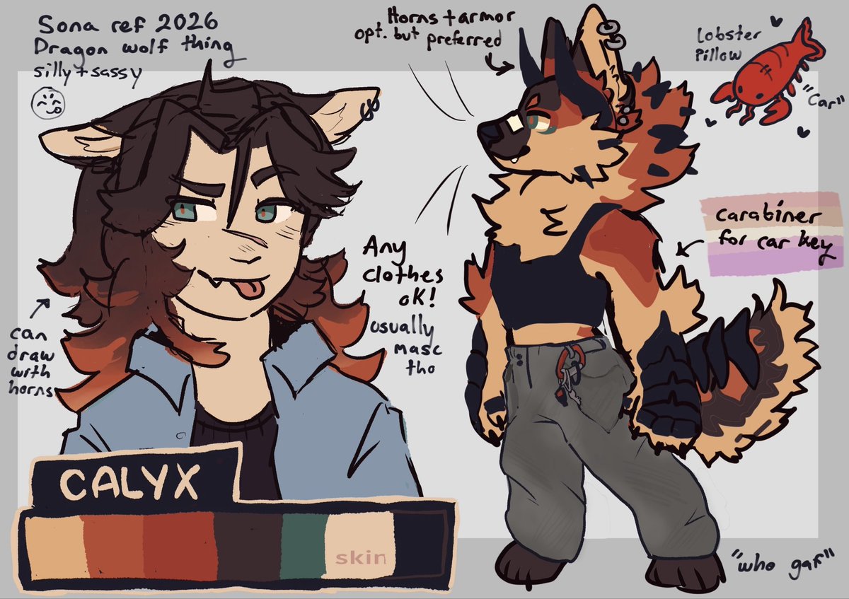swrdsfish's tweet photo. @_STARCORE_ Oh man i love your work!! Its adorable 

Here's my sona, thank you for the opportunity! https://t.co/jYblB4oIaU