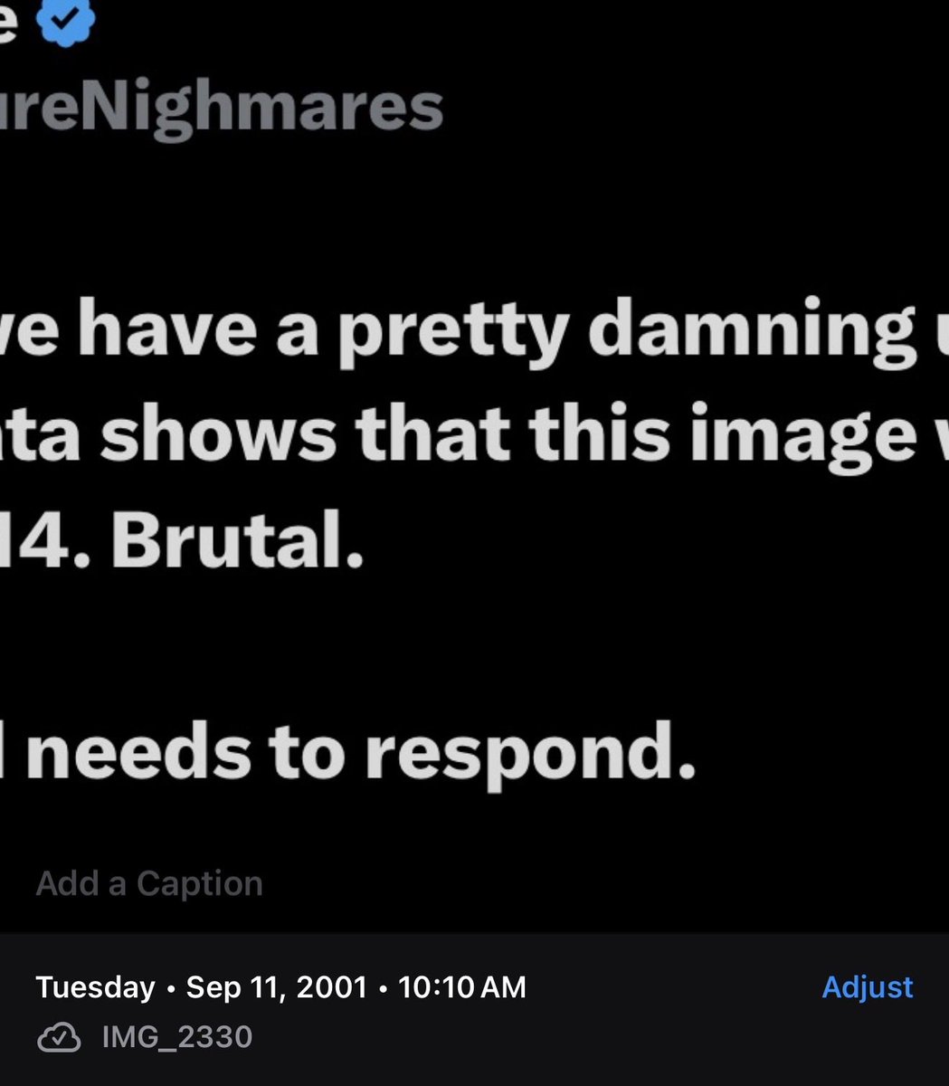 BatmanSenoir's tweet photo. @FutureNighmares Genuinely how fucking retarded can you be when you can still EDIT metadata you fucking moron https://t.co/GRAZh27iZ1
