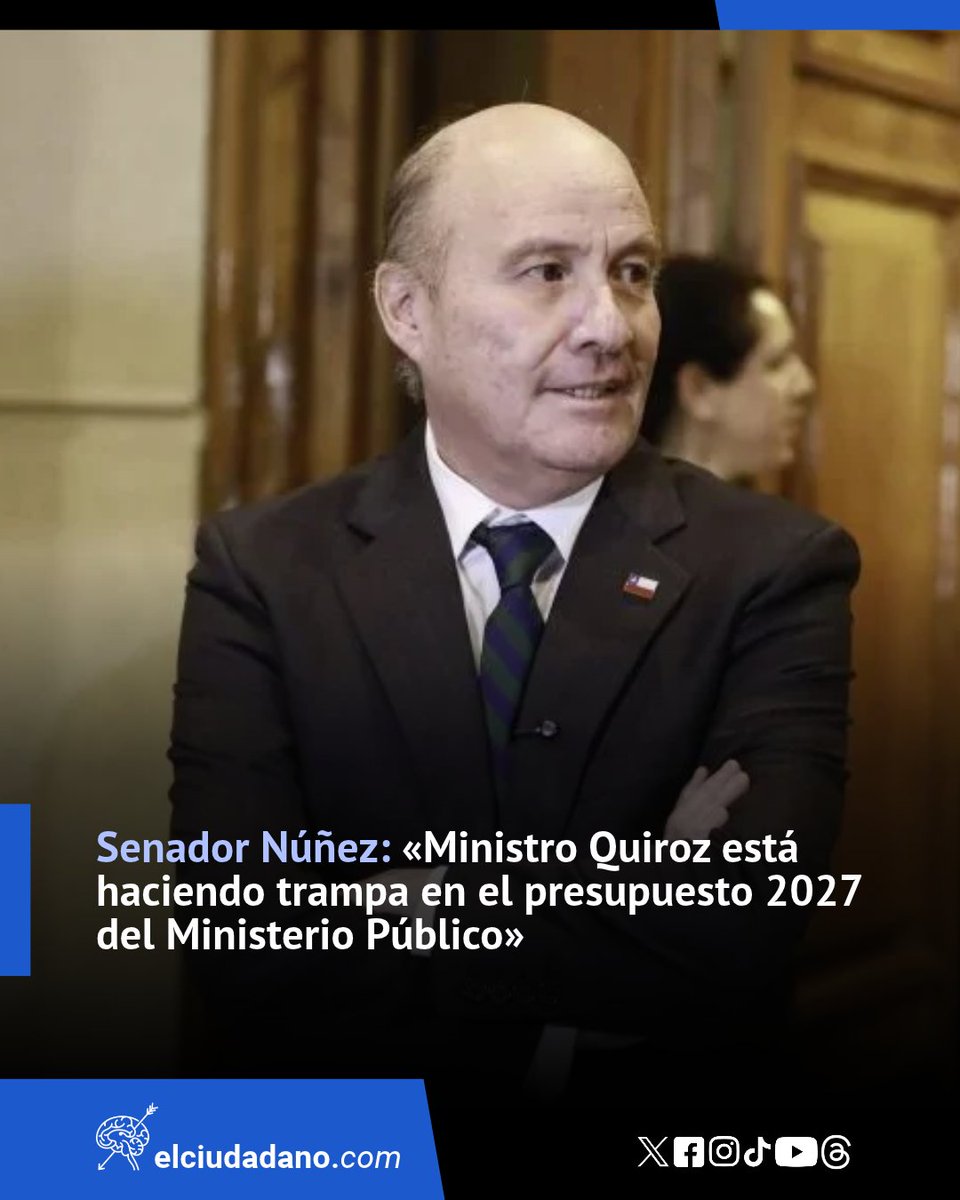 El_Ciudadano's tweet photo. Parlamentario del PC afirmó que el titular de Hacienda estaría incumpliendo la ley de fortalecimiento del Ministerio Público, al fraccionar la entrega de recursos en 2027, lo que impediría contratar nuevos fiscales y abogados hasta 2028: "Es una burla, más aún para un gobierno como el del Presidente Kast, que dijo que su prioridad era la lucha en materia de seguridad y ahora está negando e impidiendo que el nuevo personal acordado en una Ley de la República se pueda integrar a la fiscalía", cuestionó Núñez.

Lee la nota completa en el link 🔗https://t.co/lyRCqiSg67
