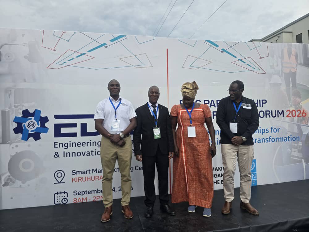 UIPE_Uganda's tweet photo. Engineering Partnerships for Uganda’s Industrial Transformation

Eng. Henry Mpuuga represented the UIPE President at the EDiC Partnership & Co-creation Forum in Kiruhura on 24 Sept 2026.

The forum highlighted opportunities in:
• Industrial automation & CNC training
• Shared technical facilities
• Prototype commercialisation
• Engineer–industry matchmaking
• Professional standards & registration

UIPE remains committed to building indigenous engineering capacity and advancing local technology transfer.

#UIPEUpdates #Engineering #Industrialisation #Manufacturing
