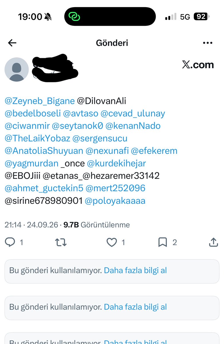 sipanvals's tweet photo. Bahsedilen hesap iyi niyetli olsa ve operasyon hesabı olmasa şu alçakları etiketlemez…

Hesap Almanyada açılmış. Almanyada olan bir “Apocu”nun böyle bir ifşa yapması ihtimal dahilinde bile değildir. Çünkü eğer anlattıkları doğru olsa zaten partiye rahatça rapor ederdi ve bu raporu veren kişinin kim olduğu bilindiği için o iddiaları anonim hesapla ortaya koysa bile kimin olduğu ortaya çıkardı.

“53 Alevi yazar” bildirisi DEM Partinin LGBTİ bireyleri yönelik tavrına yönelik linç ve bu sözde “ifşa”lar aynı merkezin planı: yeni yapılanma ve inşa sürecinde Kürt özgürlük hareketinin büyük çıkış yapması şimdiden önlenmek isteniyor ! 

Özel savaş propagandasına karşı uyanık olmak gerekir .