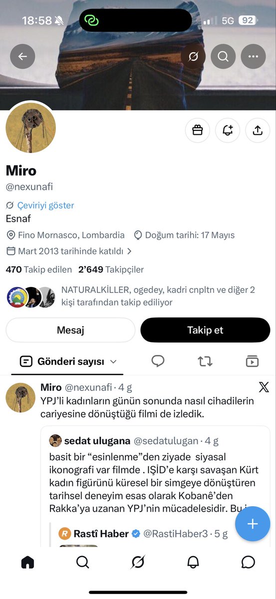 sipanvals's tweet photo. Bahsedilen hesap iyi niyetli olsa ve operasyon hesabı olmasa şu alçakları etiketlemez…

Hesap Almanyada açılmış. Almanyada olan bir “Apocu”nun böyle bir ifşa yapması ihtimal dahilinde bile değildir. Çünkü eğer anlattıkları doğru olsa zaten partiye rahatça rapor ederdi ve bu raporu veren kişinin kim olduğu bilindiği için o iddiaları anonim hesapla ortaya koysa bile kimin olduğu ortaya çıkardı.

“53 Alevi yazar” bildirisi DEM Partinin LGBTİ bireyleri yönelik tavrına yönelik linç ve bu sözde “ifşa”lar aynı merkezin planı: yeni yapılanma ve inşa sürecinde Kürt özgürlük hareketinin büyük çıkış yapması şimdiden önlenmek isteniyor ! 

Özel savaş propagandasına karşı uyanık olmak gerekir .
