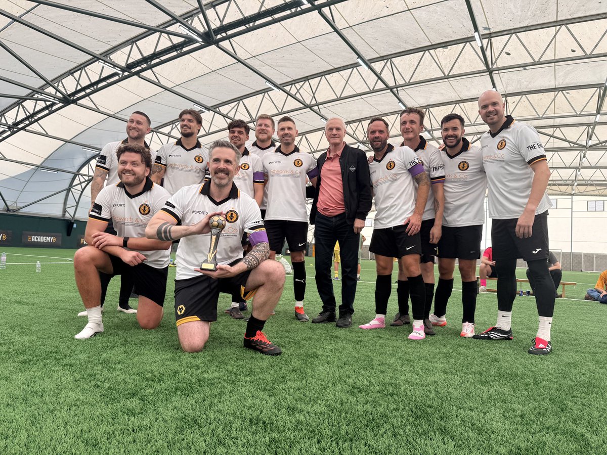 theCCC2026's tweet photo. Congratulations to @TheWolvesReport on defending their title with a hard fought 2-0 win over Wolves staff in the final. 

Thanks to all teams that supported and fans who came to watch. We are £250 short of or fundraising target with more to come in to help @wwfcfoundation 🧡 https://t.co/enQrixAgtz