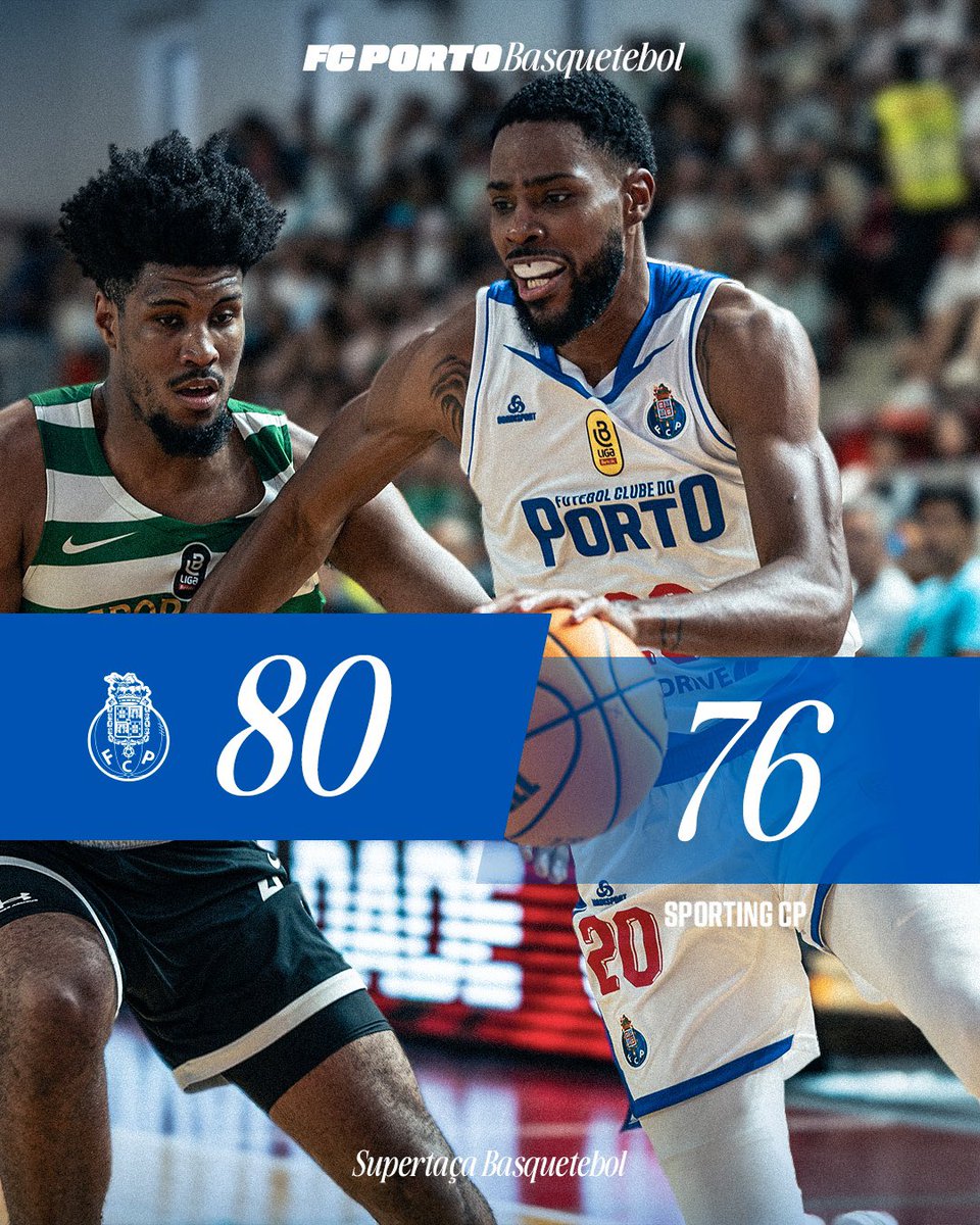 FCPorto's tweet photo. A SUPERTAÇA É NOSSA 🏆 

#FCPortoBasket https://t.co/5nCiAOERin
