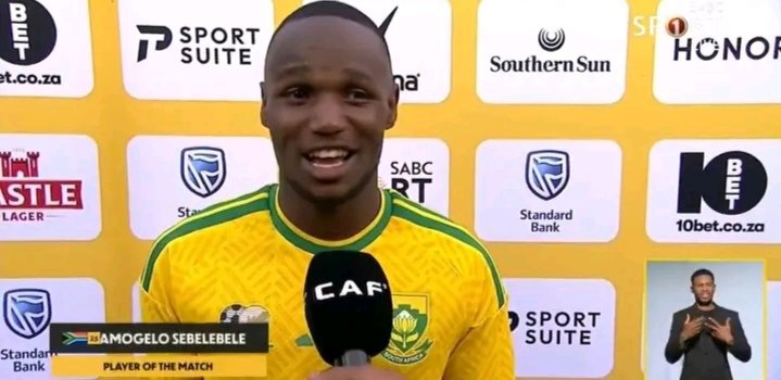 Christo79744616's tweet photo. 10Bet Man of the Match: Kamogelo Sebelebele
A 6,8 rating
Tackles: 6/6 won
Passing: 27/29 (93%)
Recoveries: 6
Interceptions: 2
Final-third passes: 3/4 (75%)
Fouls suffered: 3
Touches: 55
Dribbled past: 5
Duels won: 9/20 (45%)
#AFCON2027Q #RSAvGUI #SABCSportFootball https://t.co/AWJLyMAnGR