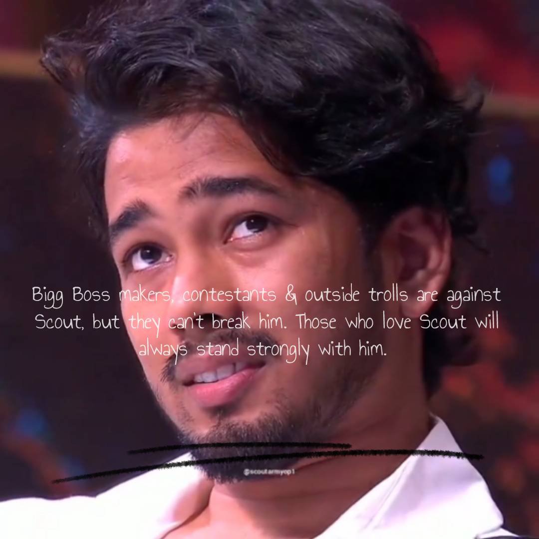 munawar266332's tweet photo. Important things you can’t ignore about Scout:
He is real, fearlessly puts forward his point of view, makes friendships from the heart and stays loyal. 
What more do you want, Bigg Boss? 

BB STOP TARGETING SCOUT
BB AUDIENCE MANGE SCOUT OP https://t.co/S1MndIemVL
