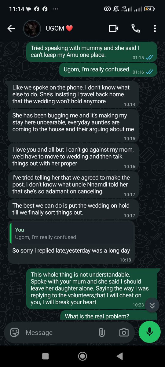 doziritrader's tweet photo. Brought an important part of my life to Twitter, now it has ended...

My Fiancé's mum said with the way I replied all the DMs that I will cheat on her daughter For messages I drafted with my fiancé before sending.

This week has been hell for me, disoriented and confused. https://t.co/duaa9uqC0R