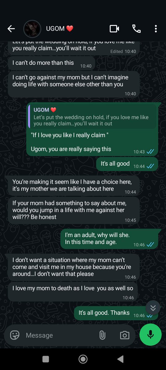 doziritrader's tweet photo. Brought an important part of my life to Twitter, now it has ended...

My Fiancé's mum said with the way I replied all the DMs that I will cheat on her daughter For messages I drafted with my fiancé before sending.

This week has been hell for me, disoriented and confused. https://t.co/duaa9uqC0R