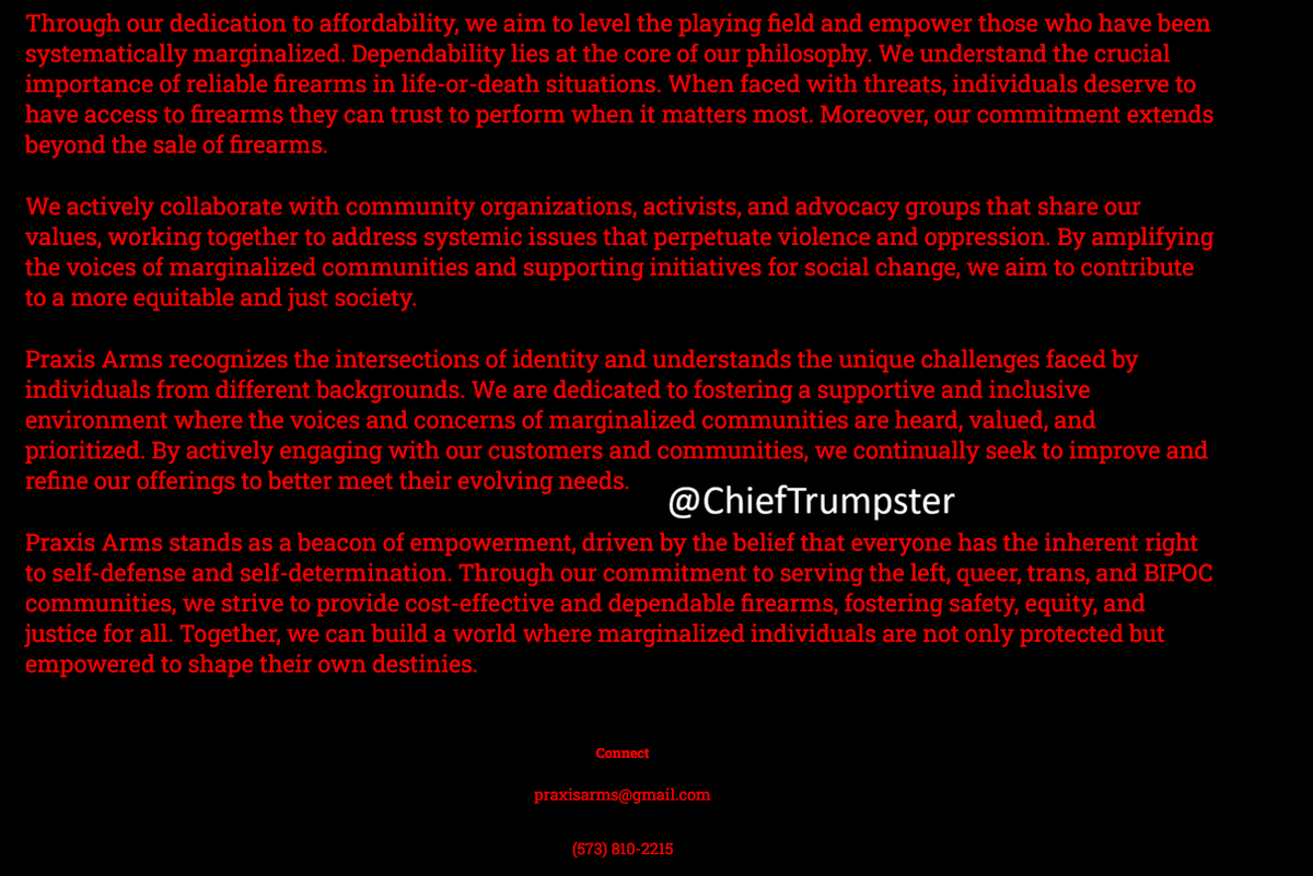 ChiefTrumpster's tweet photo. The gun range is the biggest red flag of the entire investigation.

It's a far-left training ground for the trans militia. 

I am most disturbed that the FBI hasn't raided this range or launched any investigation.

Of course, they also offer socialist resources &amp; MUTUAL AID. https://t.co/M0uP4DZJel