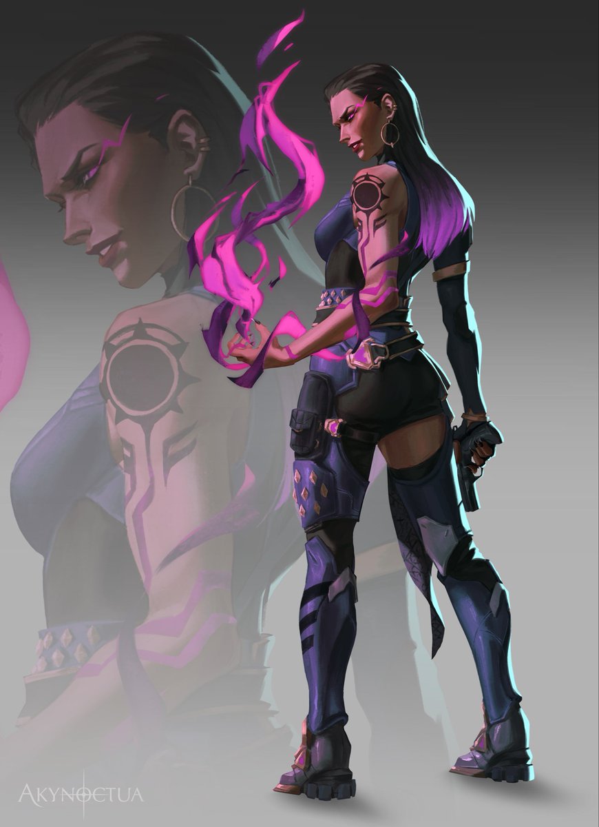 akynoctua's tweet photo. Had the amazing opportunity to draw Reyna for @VALORANT 💜 https://t.co/emP6EMtcVB