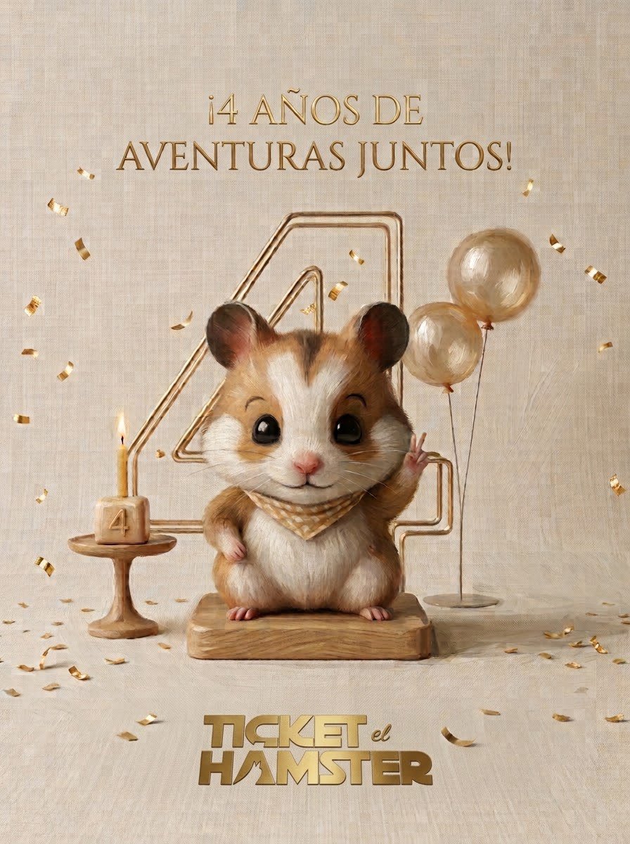 ticketelhamster's tweet photo. ¡4 años de aventuras juntos, comunidad hámster! 🐹✨

Hoy tengo el corazón lleno. Empecé recomendándoles conciertos y, poco a poco esto ha ido creciendo hasta volverse una fuente confiable de entretenimiento en México.

Cada aventura ha sido mejor porque la he vivido con ustedes, que me leen, me comparten y me escriben todos los días.

Le doy las gracias a cada persona, marca, PR, promotora, artista y equipo que ha confiado en nosotros para contar sus historias.

También le agradezco a mi equipo, que hace girar la rueda sin descanso.

Esta velita la soplamos por todo lo que hemos vivido y por todo lo que viene, que es mucho y muy bueno.

¡Que sigan las aventuras! 🎉

Con cariño, el tío hámster 🐹🧡

#TicketelHamster #4AñosDeAventuras #ComunidadHamster #Aniversario #CDMX