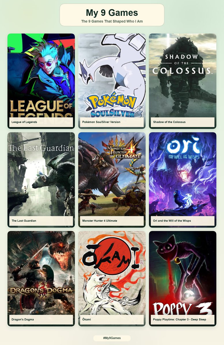 StellaRuneVT's tweet photo. 9 Games and Anime that inspire me 💜🐺

Big monster go brrrr and cute romance anime :3 https://t.co/Y2og4Tgdrd