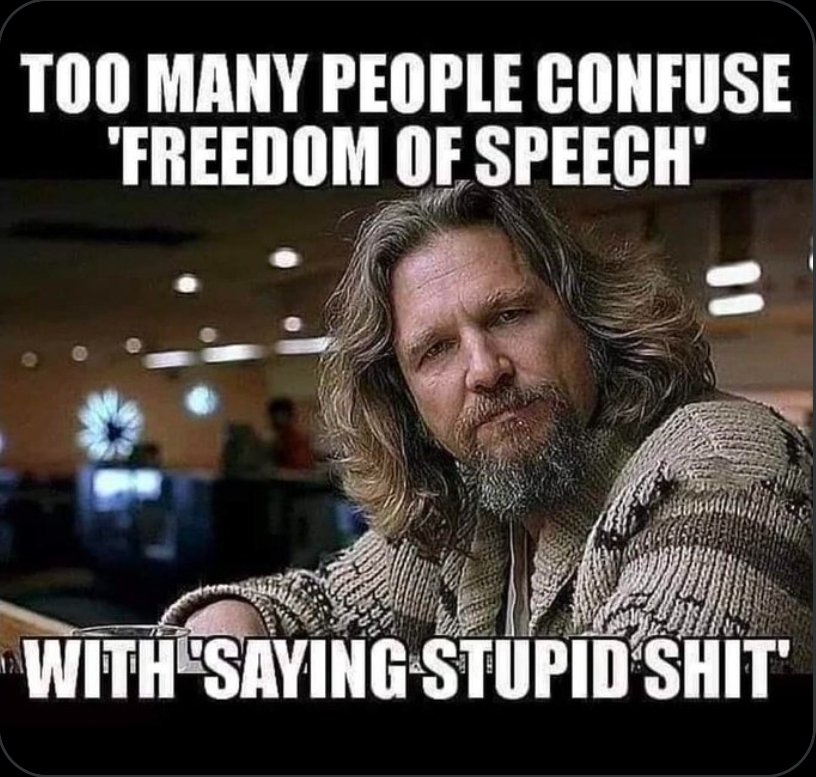 AllAmericaGRITS's tweet photo. Alot of these people on here 👊.  Just because you have Freedom Of Speach,doesn't mean you should use your arrogance and stupidity. https://t.co/aPiTl8tB8N