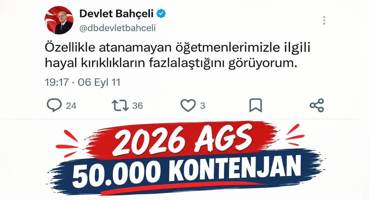 Zehrags26's tweet photo. #DevletBeyAGS50Bin https://t.co/4Y63OTJoIu