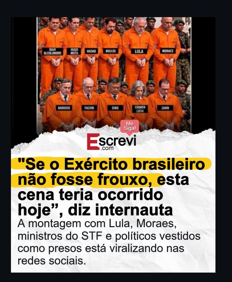 irineuteixera45's tweet photo. Os Comandantes das Forças Armadas BRASILEIRAS, são cúmplices de toda corrupçao no BRASIL!. https://t.co/aI0Hm0fNB4