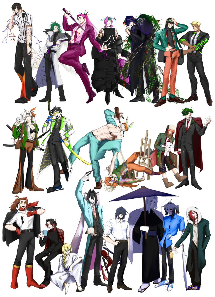bichgusoyarou's tweet photo. やっっと立ち絵まとめ作った https://t.co/yoHYRGPIBJ