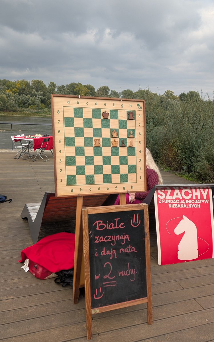 gmsolver's tweet photo. Puzzle of the week (#39/2026): Simple mate in 2 moves , good luck! (found in Warsaw) https://t.co/L0Vehi0yDC